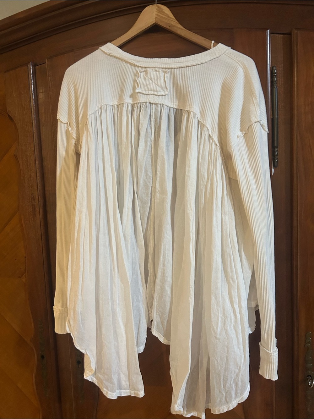 We the People oversized Lyrical Tunic creamy white size XS #1156 - Picture 5 of 6